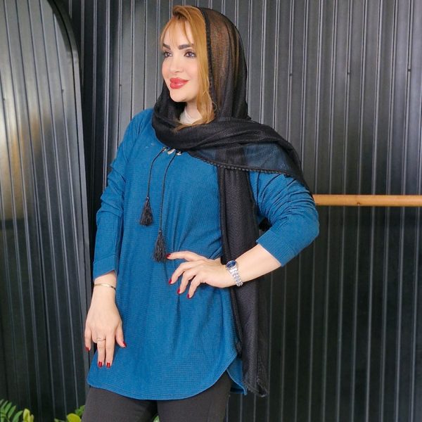 تونیک یقه پرچی بیسکوییتی