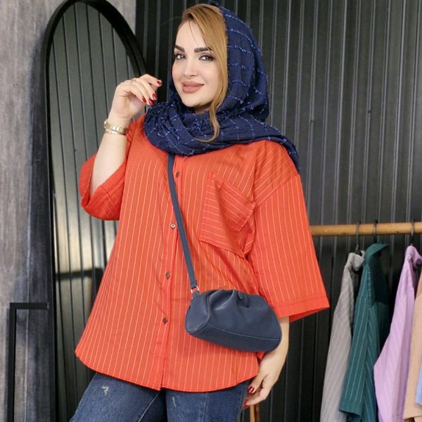 24900503-2-min (1) مانتو راه راه پلوتی تک جیب