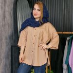 مانتو راه راه پلوتی تک جیب