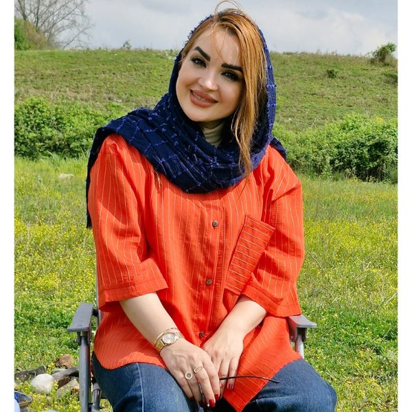 مانتو راه راه پلوتی تک جیب