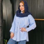 مانتو کتان آستین پیله