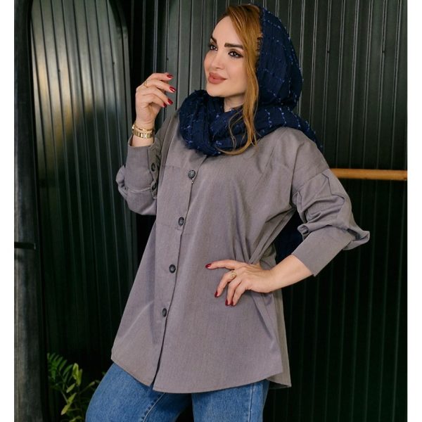 مانتو کتان آستین پیله