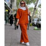 ست لینن دکمه دار