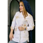 شومیز سفید خامه دوزی