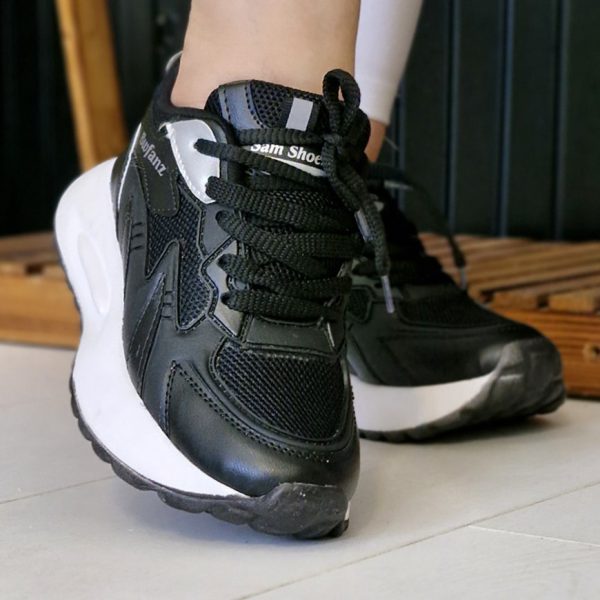 27200551-3-min (1) کتونی چرم مشکی بندی