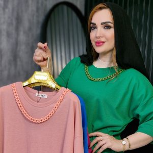 تیشرت لانگ زنجیری