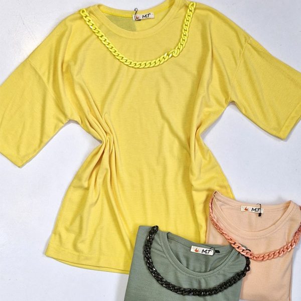 تیشرت لانگ زنجیری