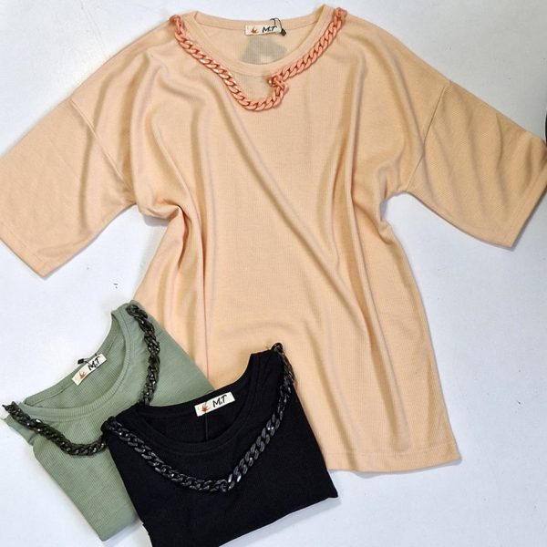 تیشرت لانگ زنجیری