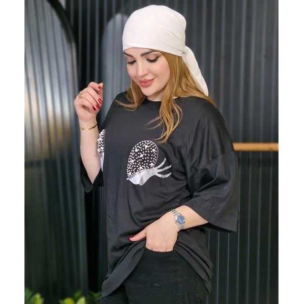 تیشرت لانگ چشم مرواریدی - مانتو پاتریس رشت