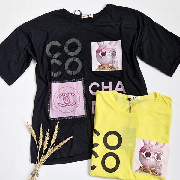 تیشرت لانگ مچنل مرواریدی - مانتو پاتریس رشت