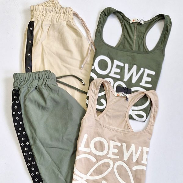 ست تاپ شلوارک چاپی نخ پنبه - مانتو پاتریس رشت