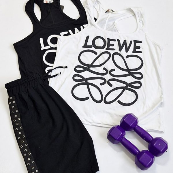 ست تاپ شلوارک چاپی نخ پنبه