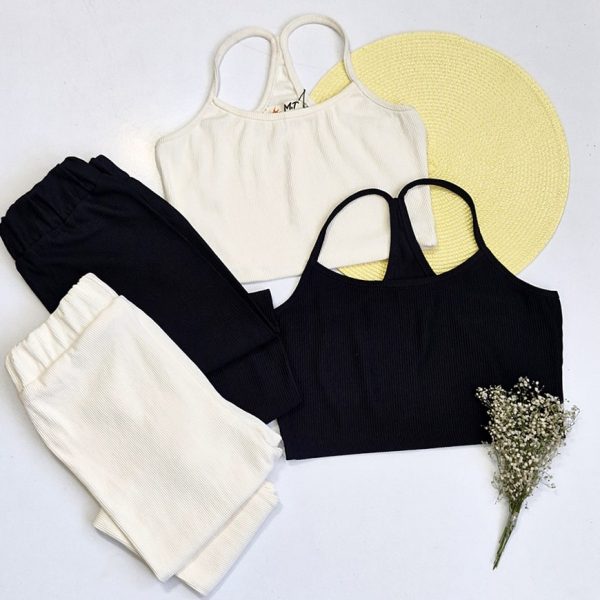 ست کراپ شلوار ریلی