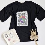 تیشرت بیسکوییتی جلو ریش طرحدار - مانتو پاتریس رشت