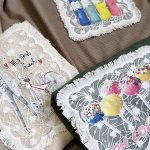 تیشرت بیسکوییتی جلو ریش طرحدار