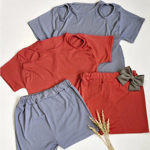 ست تیشرت شورتک رومی فانریپ