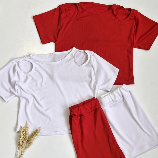 ست تیشرت شورتک رومی فانریپ