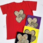 تیشرت نخ پنبه قلب پلنگی