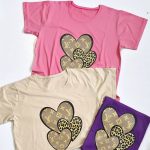 تیشرت نخ پنبه قلب پلنگی