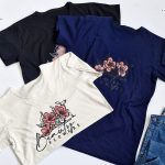 تیشرت نخ پنبه چاپ گل