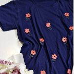 تیشرت چاپ گل بزرگ - مانتو پاتریس رشت