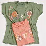 تیشرت چاپ گل و شکوفه - مانتو پاتریس رشت