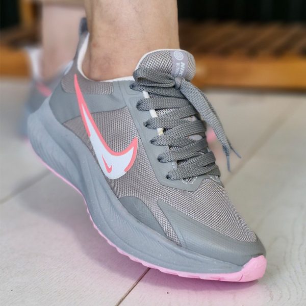 کتونی نایک طوسی صورتی 33000434 - Image 3