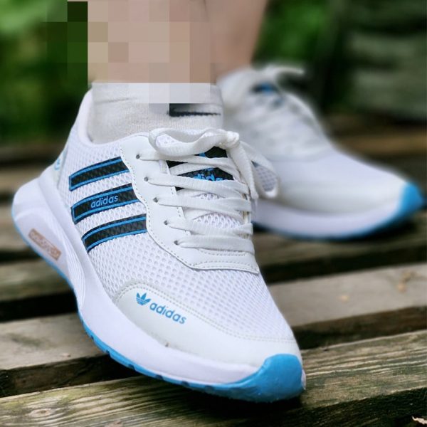 کتونی آدیداس آبی سفید