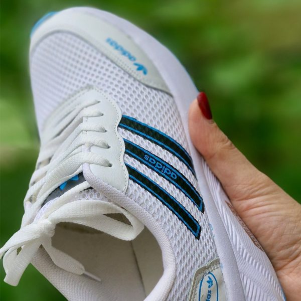 کتونی آدیداس آبی سفید