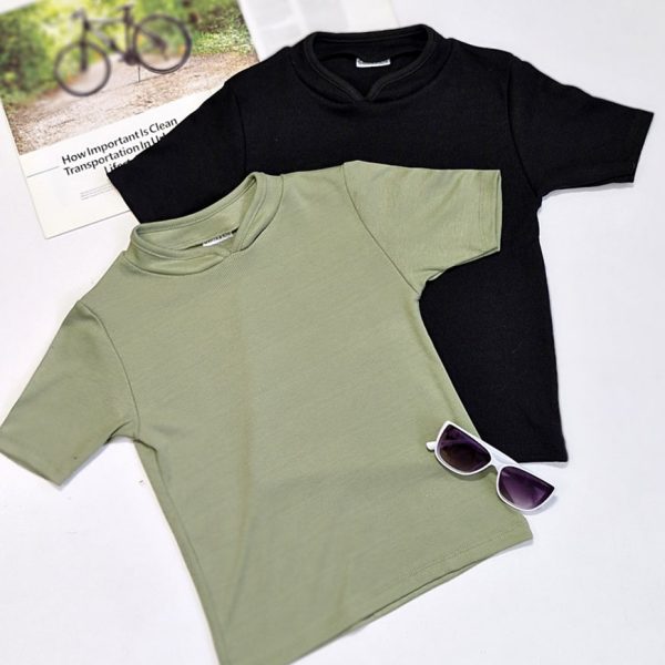 تیشرت فانریپ یقه دلبری