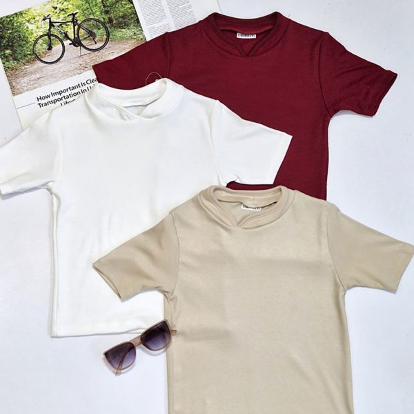 تیشرت فانریپ یقه دلبری - مانتو پاتریس رشت