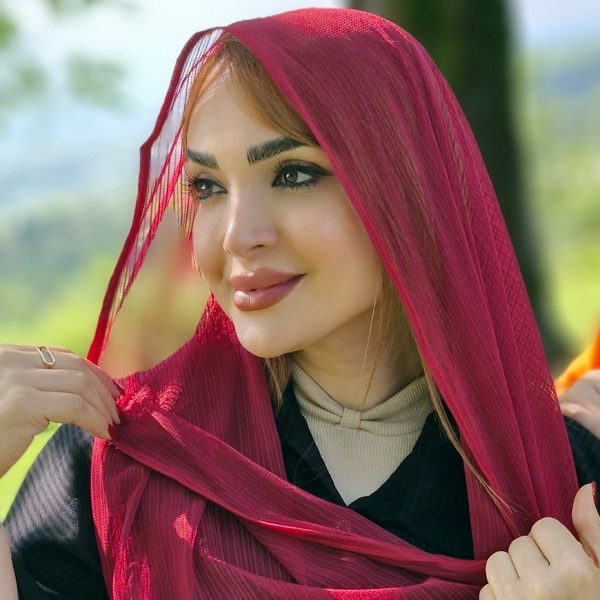 شال توری رنگی