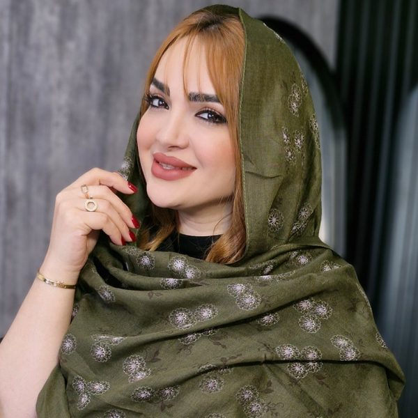 شال نخی گلدار