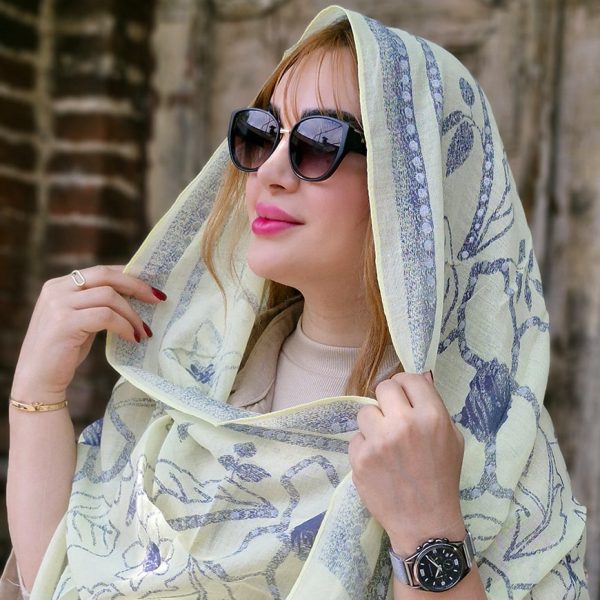 شال نخی گلدار - مانتو پاتریس رشت