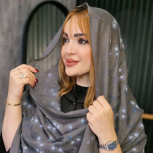 شال نخی گلدار