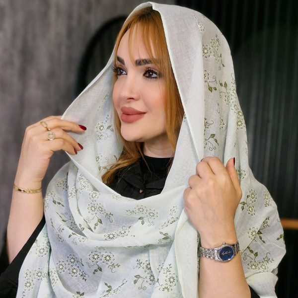 شال نخی گلدار