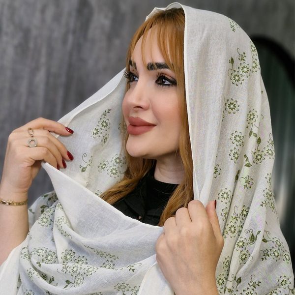 شال نخی گلدار