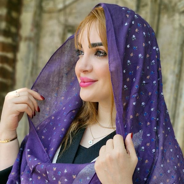 شال نخی گل گلی - مانتو پاتریس رشت