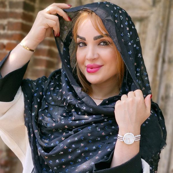 شال نخی گل گلی - مانتو پاتریس رشت