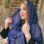 شال نخی گل گلی - مانتو پاتریس رشت