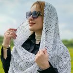 شال پلیسه خالخالی