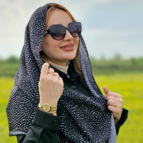 شال پلیسه خالخالی