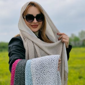 شال پلیسه خالخالی