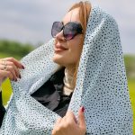 شال پلیسه خالخالی