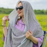 شال پلیسه خالخالی