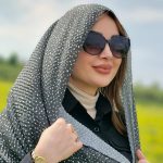 شال پلیسه خالخالی