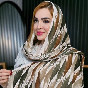 شال کریشه چند رنگ -
