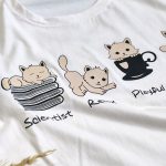 تیشرت کراپ 4 گربه