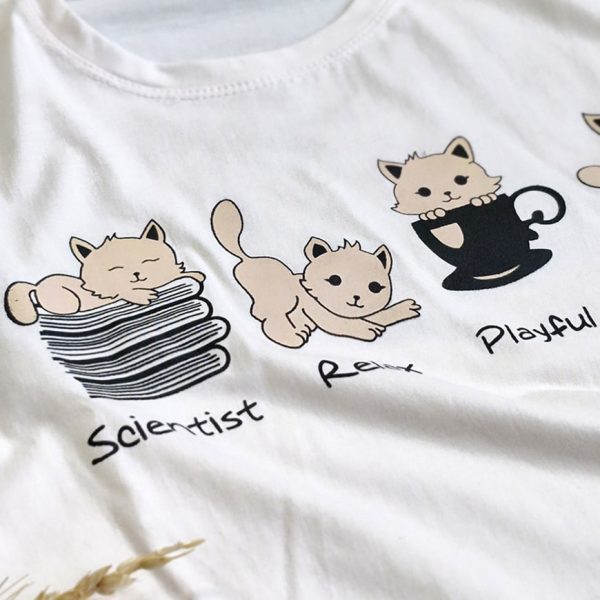 تیشرت کراپ 4 گربه