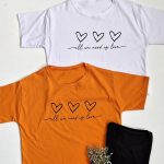 تیشرت چاپ 3 قلب